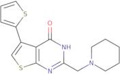 2-(Piperidin-1-ylmethyl)-5-(thiophen-2-yl)-3H,4H-thieno[2,3-d]pyrimidin-4-one