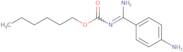 Hexyl N-(4-aminobenzenecarboximidoyl)carbamate
