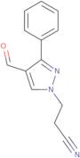 3-(4-Formyl-3-phenyl-1H-pyrazol-1-yl)propanenitrile