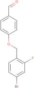 4-(4-Bromo-2-fluorobenzyloxy)benzaldehyde