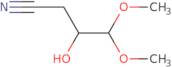 3-Hydroxy-4,4-dimethoxybutanenitrile