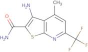 3-Amino-4-methyl-6-(trifluoromethyl)thieno[2,3-b]pyridine-2-carboxamide