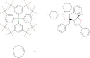 1,5-Cyclooctadiene{[dibenzyl((4R,5R)-5-methyl-2-phenyl-4,5-dihydro-4-oxazolyl)methyl]dicyclohexylphosphinite ºN:ºP}iridium(I) tetrak is(3,5-bis(trifluoromethyl)phenyl)borate