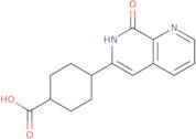 4-(8-Hydroxy-1,7-naphthyridin-6-yl)cyclohexanecarboxylic acid