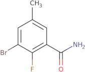 3-Bromo-2-fluoro-5-methylbenzamide