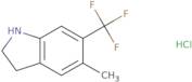 5-Methyl-6-(trifluoromethyl)-2,3-dihydro-1H-indole hydrochloride