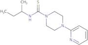 ((methylpropyl)amino)(4-(2-pyridyl)piperazinyl)methane-1-thione