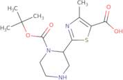 2-{4-[(tert-Butoxy)carbonyl]piperazin-1-yl}-4-methyl-1,3-thiazole-5-carboxylic acid