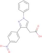 2-[3-(4-Nitrophenyl)-1-phenyl-1H-pyrazol-4-yl]acetic acid