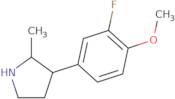 3-(3-Fluoro-4-methoxyphenyl)-2-methylpyrrolidine