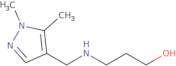 3-[(1,5-Dimethylpyrazol-4-yl)methylamino]propan-1-ol