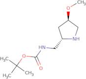 tert-Butyl N-{[(2S,4R)-4-methoxypyrrolidin-2-yl]methyl}carbamate
