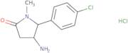 rac-(4R,5S)-4-Amino-5-(4-chlorophenyl)-1-methylpyrrolidin-2-one hydrochloride