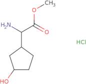 Methyl 2-amino-2-(3-hydroxycyclopentyl)acetate hydrochloride