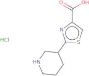 2-(Piperidin-3-yl)-1,3-thiazole-4-carboxylic acid hydrochloride