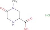 4-Methyl-5-oxopiperazine-2-carboxylic acid hydrochloride