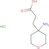 3-(4-Aminooxan-4-yl)propanoic acid hydrochloride