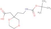 2-[2-(2-{[(tert-Butoxy)carbonyl]amino}ethyl)-1,4-dioxan-2-yl]acetic acid