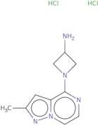 1-{2-Methylpyrazolo[1,5-a]pyrazin-4-yl}azetidin-3-amine dihydrochloride