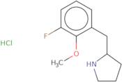 2-[(3-Fluoro-2-methoxyphenyl)methyl]pyrrolidine hydrochloride