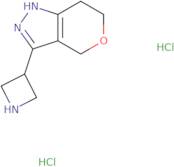 3-{1H,4H,6H,7H-Pyrano[4,3-c]pyrazol-3-yl}azetidine dihydrochloride