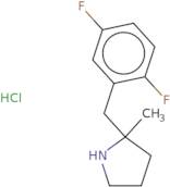 2-[(2,5-Difluorophenyl)methyl]-2-methylpyrrolidine hydrochloride