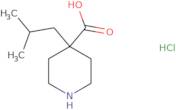 4-(2-Methylpropyl)piperidine-4-carboxylic acid hydrochloride