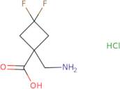 1-(Aminomethyl)-3,3-difluorocyclobutane-1-carboxylic acid hydrochloride