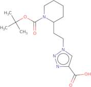 1-(2-{1-[(tert-Butoxy)carbonyl]piperidin-2-yl}ethyl)-1H-1,2,3-triazole-4-carboxylic acid