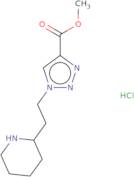 Methyl 1-[2-(piperidin-2-yl)ethyl]-1H-1,2,3-triazole-4-carboxylate hydrochloride