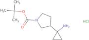 tert-Butyl 3-(1-aminocyclopropyl)pyrrolidine-1-carboxylate hydrochloride