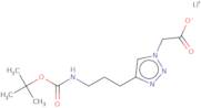 2-[4-(3-{[(tert-butoxy)carbonyl]amino}propyl)-1H-1,2,3-triazol-1-yl]acetate lithium
