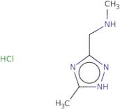 Methyl[(5-methyl-1H-1,2,4-triazol-3-yl)methyl]amine hydrochloride