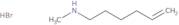 N-Methyl-1-aminohex-5-ene HBr