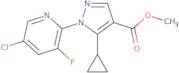 Methyl 1-(5-chloro-3-fluoropyridin-2-yl)-5-cyclopropylpyrazole-4-carboxylate