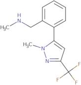 N-Methyl-1-{2-[1-methyl-3-(trifluoromethyl)-1H-pyrazol-5-yl]phenyl}methanamine