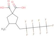 3-Methyl-4-(2,2,3,3,4,4,5,5,5-Nonafluoropentyl)-1,1-Cyclopentanedicarboxylic Acid