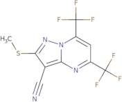 2-(Methylsulfanyl)-5,7-Bis(Trifluoromethyl)Pyrazolo[1,5-a]Pyrimidine- 3- carbonitrile