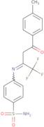 4-[[3-(4-Methylphenyl)-3-oxo-1-(trifluoromethyl)propylidene] amino] -benzenesulfonamide
