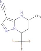 5-Methyl-7-(trifluoromethyl)-4,5,6,7-tetrahydropyrazolo[1,5-a]pyrimidine-3-carbonitrile