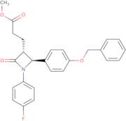 Methyl (3R,4S)-1-(4-fluorophenyl)-2-oxo-4-[4-(phenylmethoxy)phenyl]-3-azetidinepropanoate