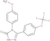 4-(4-Methoxyphenyl)-5-[4-(Trifluoromethoxy)Phenyl]-2,4-Dihydro-3H-1,2,4-Triazole-3-Thione