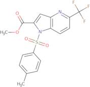 Methyl 1-[(4-methylphenyl)sulfonyl]-5-(trifluoromethyl)-1H-pyrrolo[3,2-b]pyridine-2-carboxylate