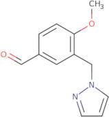 4-Methoxy-3-(1H-pyrazol-1-ylmethyl)benzaldehyde