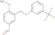 4-Methoxy-3-{[3-(trifluoromethyl)phenoxy]methyl}benzaldehyde