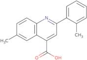 6-Methyl-2-(2-methylphenyl)quinoline-4-carboxylic acid