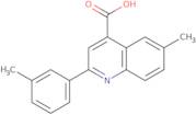 6-Methyl-2-(3-methylphenyl)quinoline-4-carboxylic acid