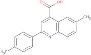 6-Methyl-2-(4-methylphenyl)quinoline-4-carboxylic acid