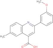 2-(3-Methoxyphenyl)-6-methylquinoline-4-carboxylic acid