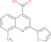 8-Methyl-2-thien-2-ylquinoline-4-carboxylic acid